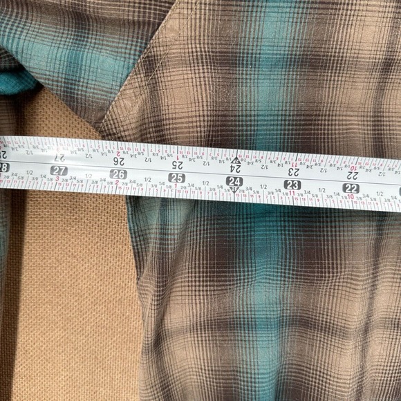 Cinch Shirt Men XXL Blue Gray Plaid Long Sleeve Cowboy Western Rodeo Button Down - Picture 7 of 8